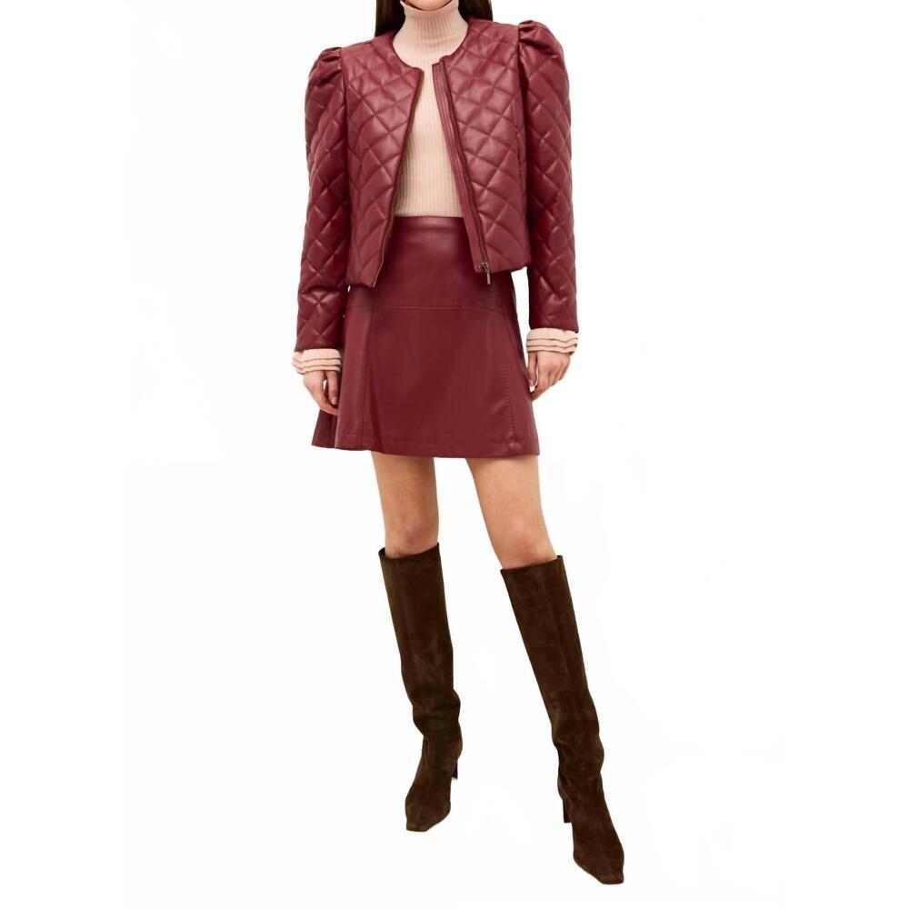 NEW MARIE OLIVER faison long sleeve jacket in brick